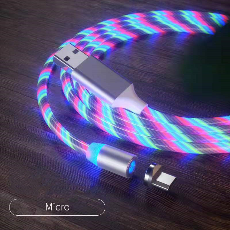 Magnetic Charging Cable Streamer Fast Charging Cable Lighting Micro USB