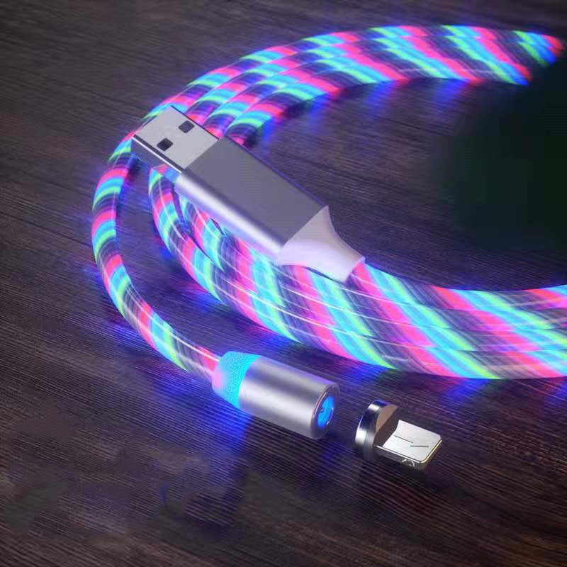 Magnetic Charging Cable Streamer Fast Charging Cable Lighting Micro USB