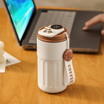 Smart Digital Thermal Bottle Portable Coffee Mug Stainless Steel