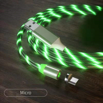 Magnetic Charging Cable Streamer Fast Charging Cable Lighting Micro USB