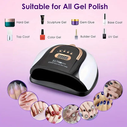 💅 Ready to Get Salon-Perfect Nails?256W High-Power UV LED Nail Lamp With 4 Timer