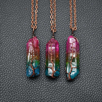 Crystal Pillar Necklace