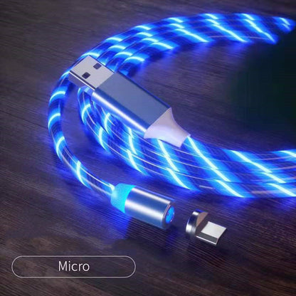 Magnetic Charging Cable Streamer Fast Charging Cable Lighting Micro USB
