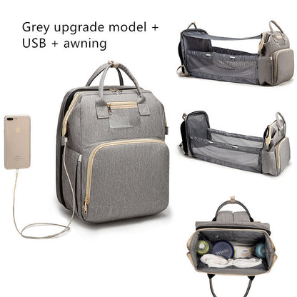 Mommy Bed Backpack Folding Large Capacity Multi-function