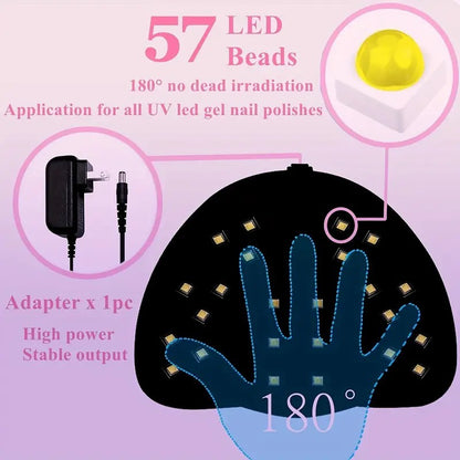 💅 Ready to Get Salon-Perfect Nails?256W High-Power UV LED Nail Lamp With 4 Timer