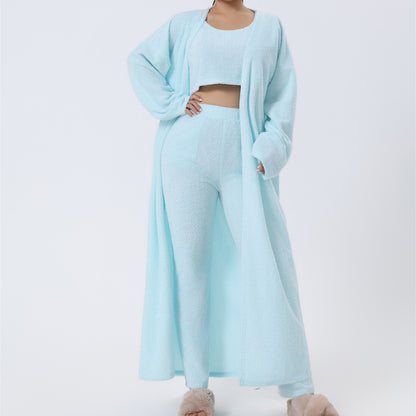 Cozy Pajama Set, 3 Piece Lounge Set, Cute Loungewear,