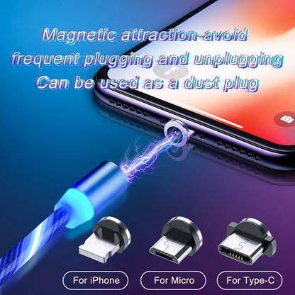 Magnetic Charging Cable Streamer Fast Charging Cable Lighting Micro USB