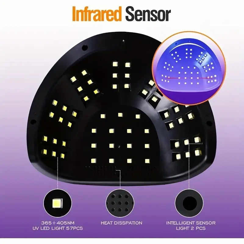 💅 Ready to Get Salon-Perfect Nails?256W High-Power UV LED Nail Lamp With 4 Timer